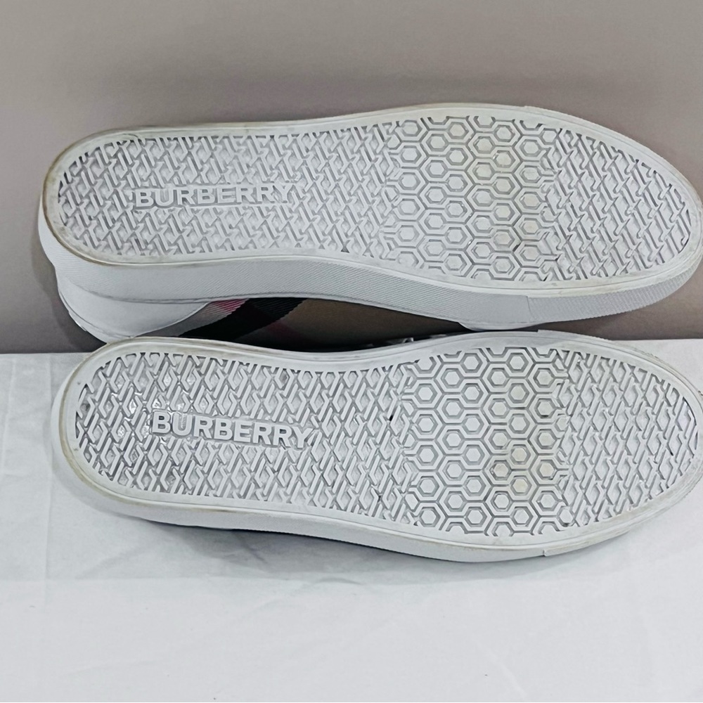 Burberry New Salmon Low Top Tessuto Check  Sneakers - Picture 7 of 7